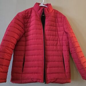 Men's Red Puffer Jacket